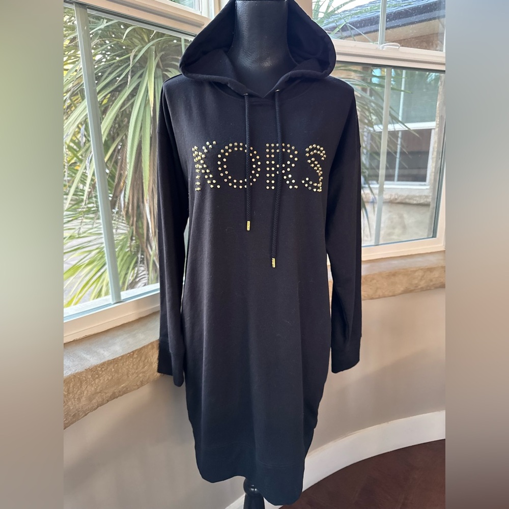 Michael Kors Studded Sweatshirt - Hoodie Dress Women’s Size Medium